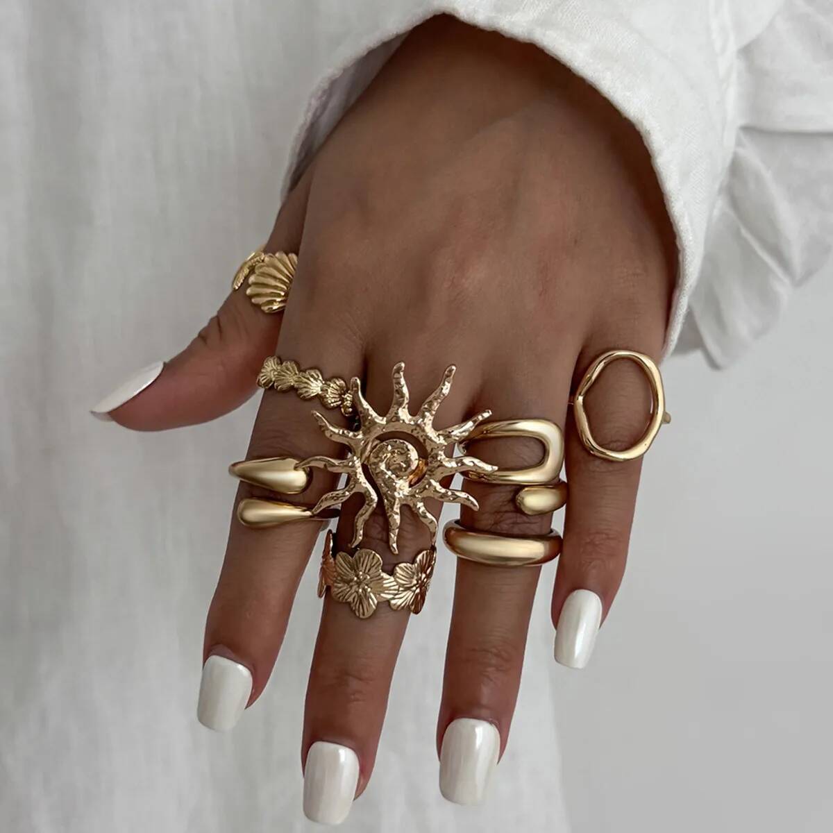 Z Vintage Fashion - IngeSight.Z 8 adet/takım Moda Denizyıldızı Tarak