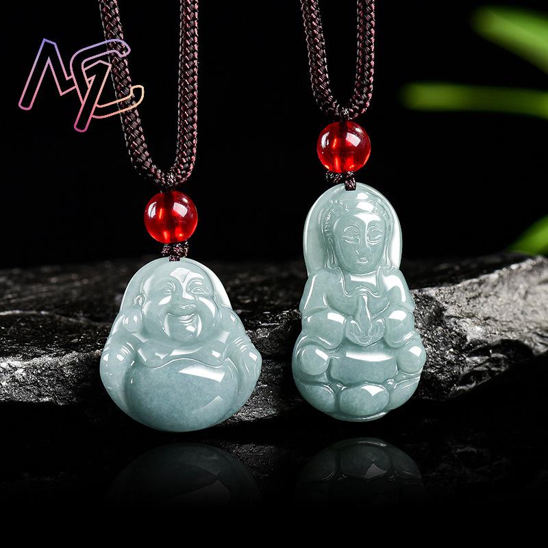 Myanmar Jadeite Guanyin Buda K - Vintage Fashion Necklace incelemesi ve fiyatı