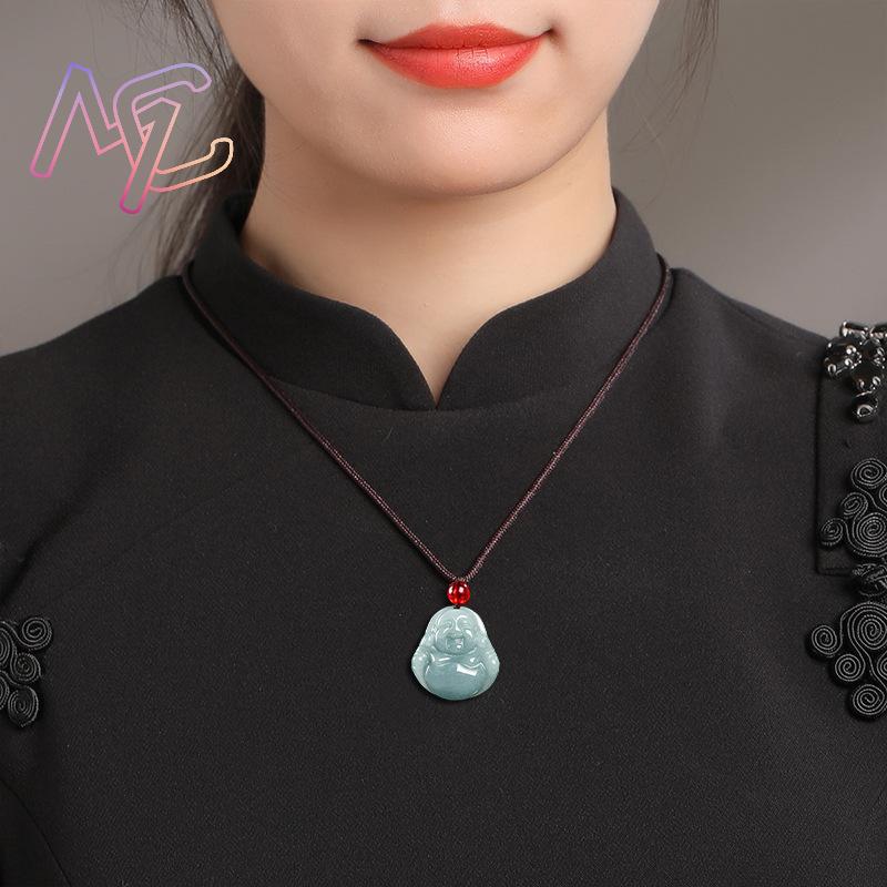 Myanmar Jadeite Guanyin Buda K - Vintage Fashion Necklace incelemesi ve fiyatı