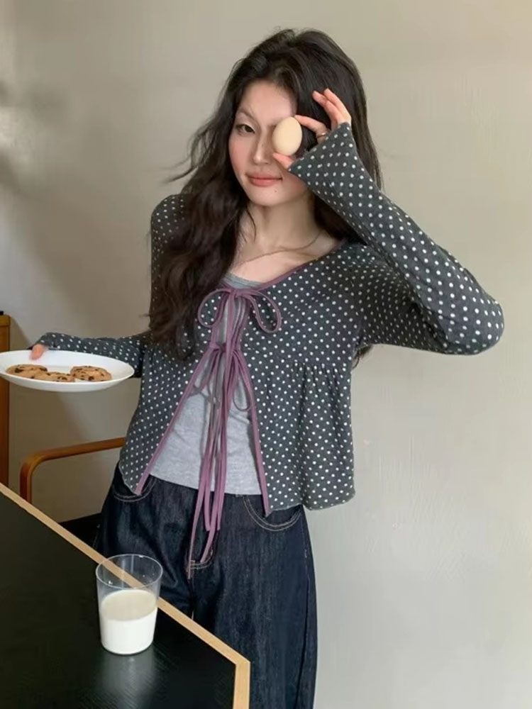 Kadın Örme Hırka Puantiyeli So - Vintage Fashion Style Female incelemesi ve fiyatı