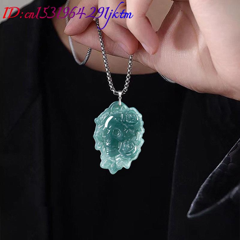 Doğal Burma Yeşim Taşı Kafatas - Vintage Fashion Necklace incelemesi ve fiyatı